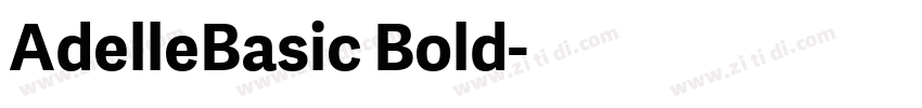 AdelleBasic Bold字体转换